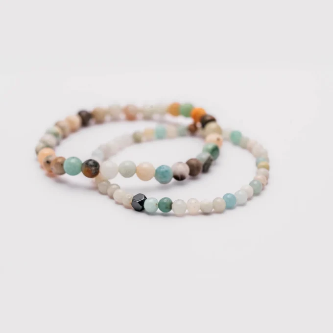 Pulseras de Amazonita de flores - Imagen 2