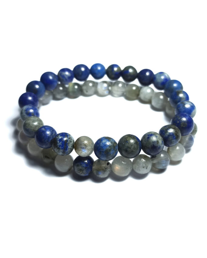 Pulseras de Labradorita y Lapislázuli