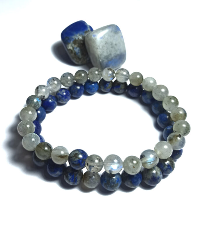 Pulseras de Labradorita y Lapislázuli - Imagen 4