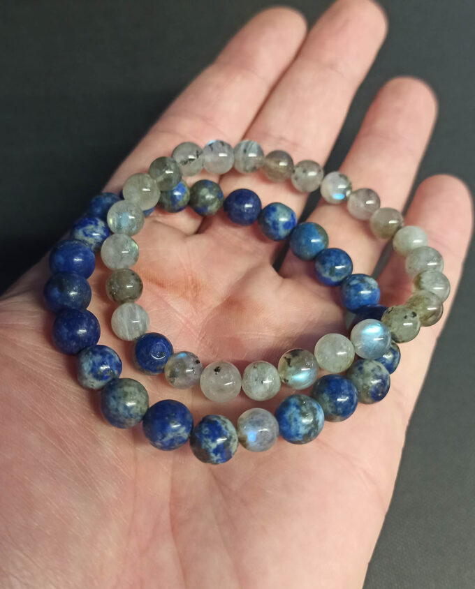Pulseras de Labradorita y Lapislázuli - Imagen 5