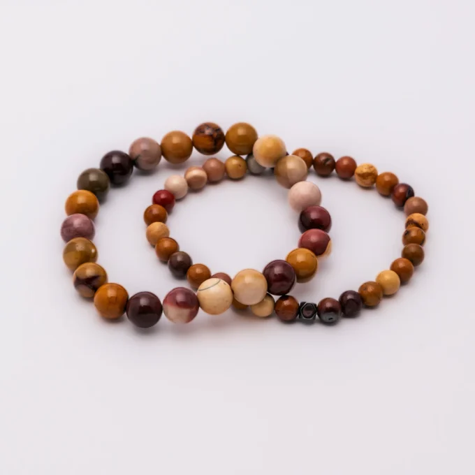 Pulseras de Mokaita natural - Imagen 2