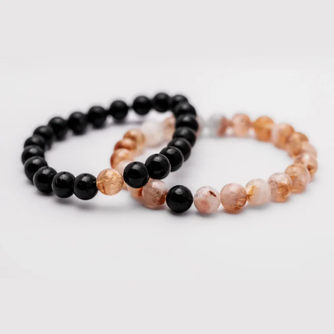 Pulseras de Citrino y Turmalina negra (Prosperidad) - Imagen 2