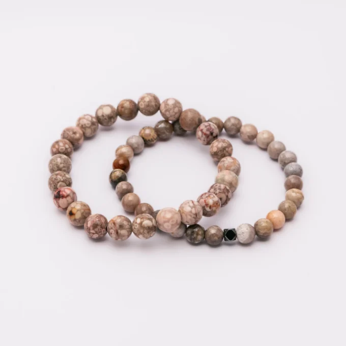 Pulseras de Coral fosilizado - Imagen 2