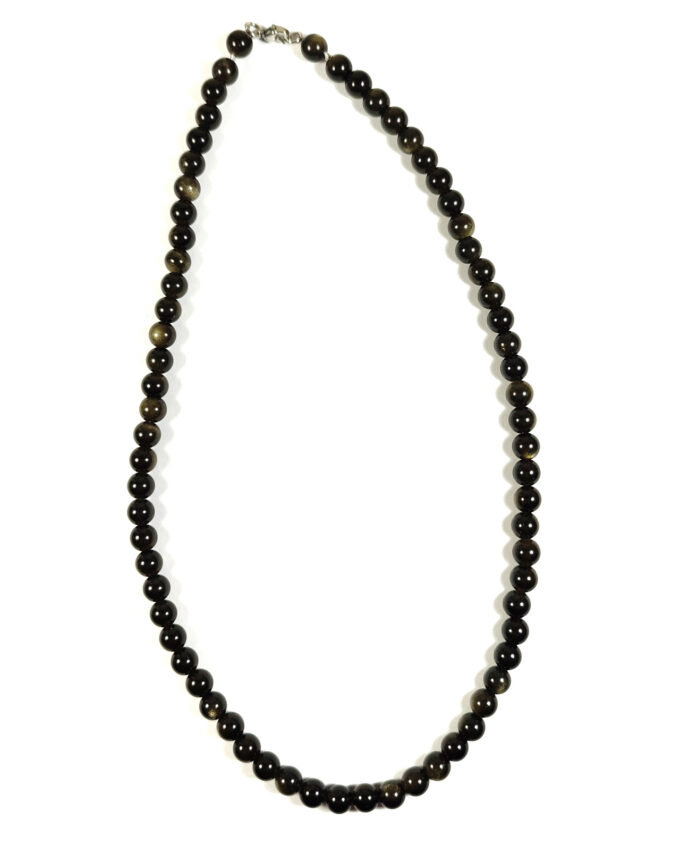 Collar Obsidiana dorada