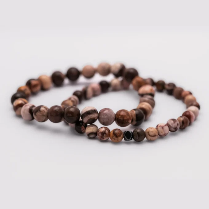 Pulseras de Jaspe cebra café