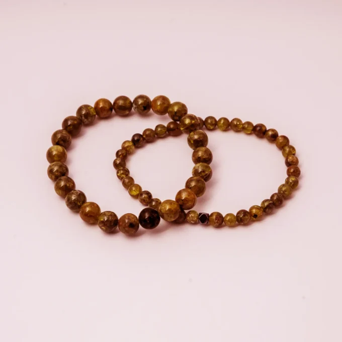 Pulseras de Granate verde ( andradita ) - Imagen 2