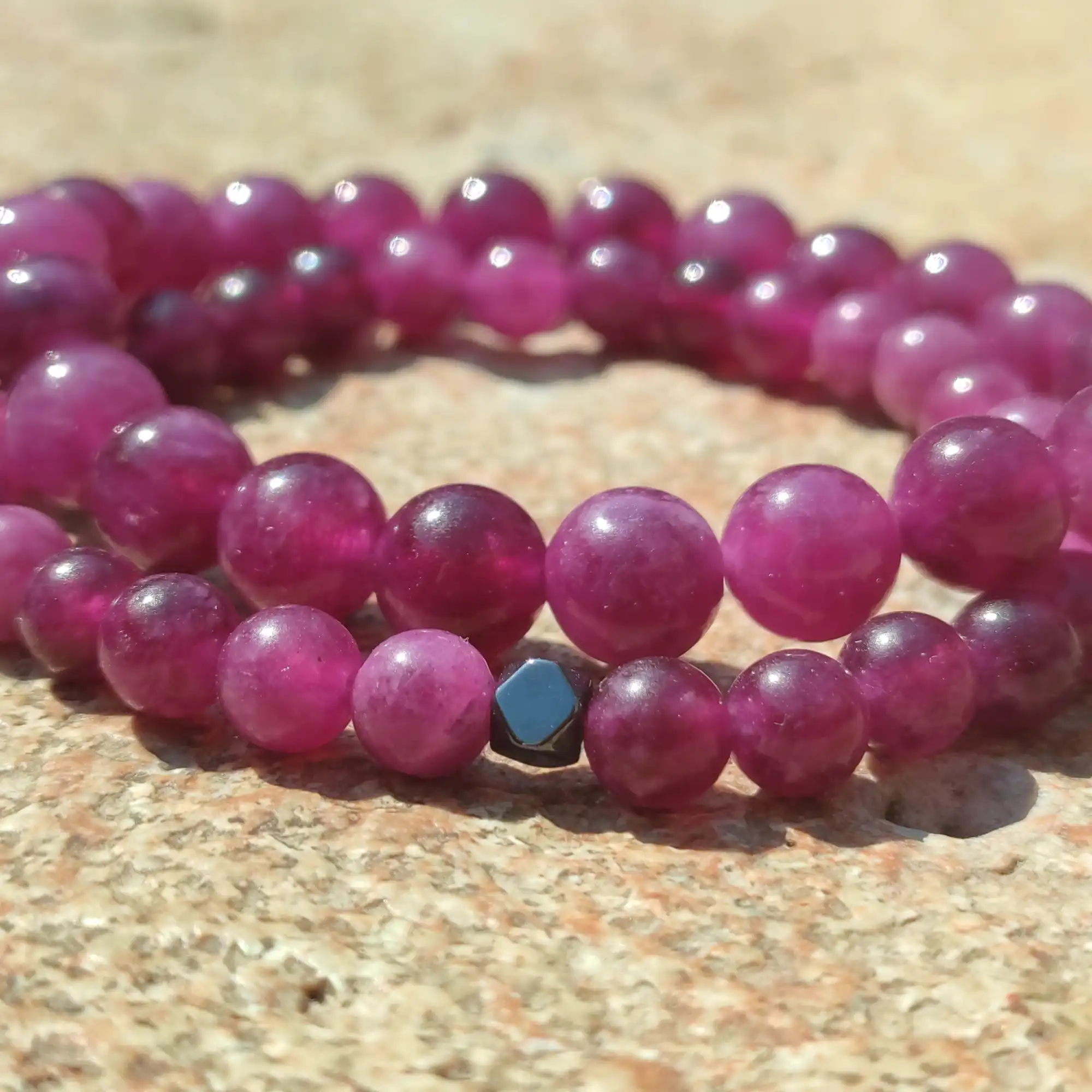 Pulseras de Mica Lepidolita - Imagen 2
