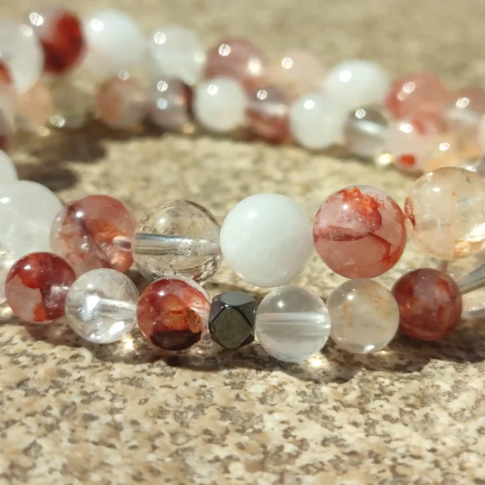 Pulseras de Cuarzo Hematoide